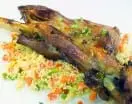 Paletilla de cordero con cuscús de verduras