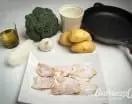 Cocochas de bacalao sobre lecho de patata