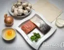 Saladitos de hojaldre rellenos con salmón y champiñones