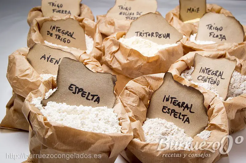 Tipos y características de la harina, de Burruezo congelados