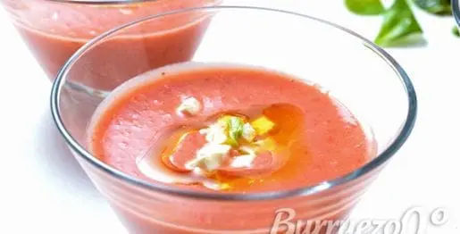 Gazpacho de fresas de Burruezo congelados