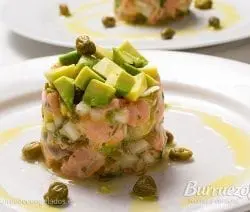 Tartar de salmones, de Burruezo congelados