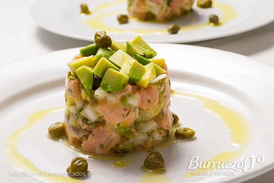 Tartar de salmones, de Burruezo congelados