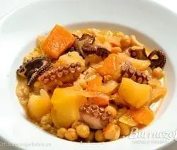 Cuscus de pulpo de burruezo congelados