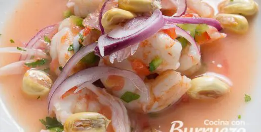 ceviche de langostinos burruezo