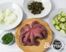 Ensalada de pulpo con vinagreta suave de soja